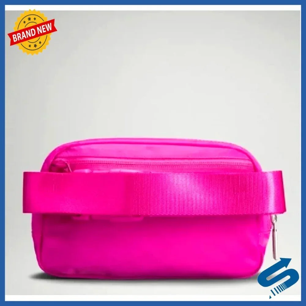 Water-Resistant Belt Bag with Phone Pocket, 1L Capacity, 7.5x5x2 Inches